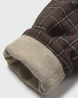 Cozmo brand - kobe - plaid check warm pants - brown