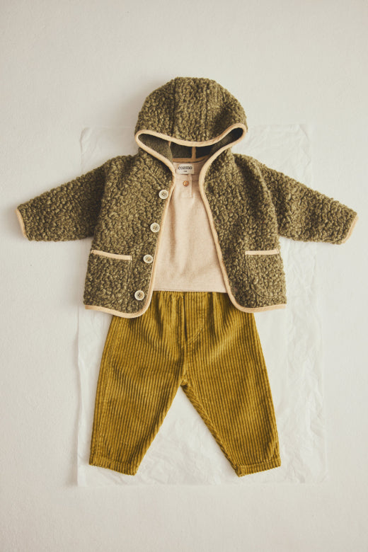 Cozmo brand - remo - soft brushed sweater - stone