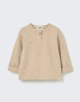 Cozmo brand - remo - soft brushed sweater - stone