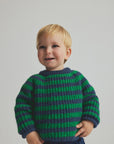 Cozmo brand - vigo - knit sweater - grass/navy