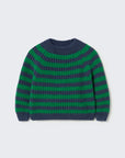 Cozmo brand - vigo - knit sweater - grass/navy
