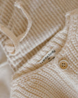 1+ in the family - antony - soft stripe fleece pants - beige