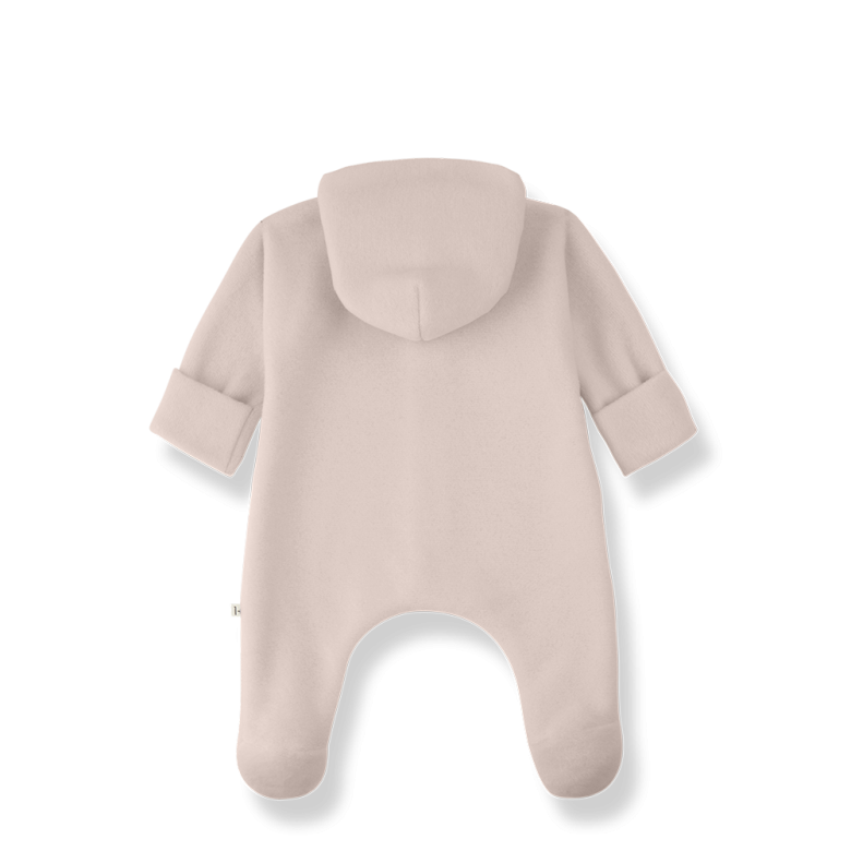 1+ in the family - biarritz - bamboo polar onesie - nude