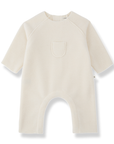1+ in the family - dijon - bamboo polar onesie - ecru