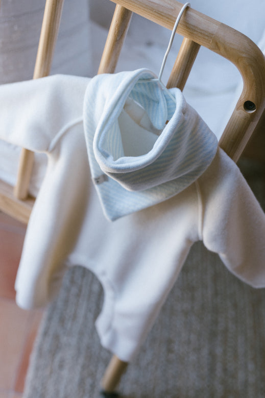 1+ in the family - dijon - bamboo polar onesie - ecru