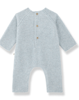 1+ in the family - dijon - bamboo polar onesie - ciel