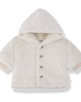 1+ in the family - gourdon - soft furry jacket - ecru