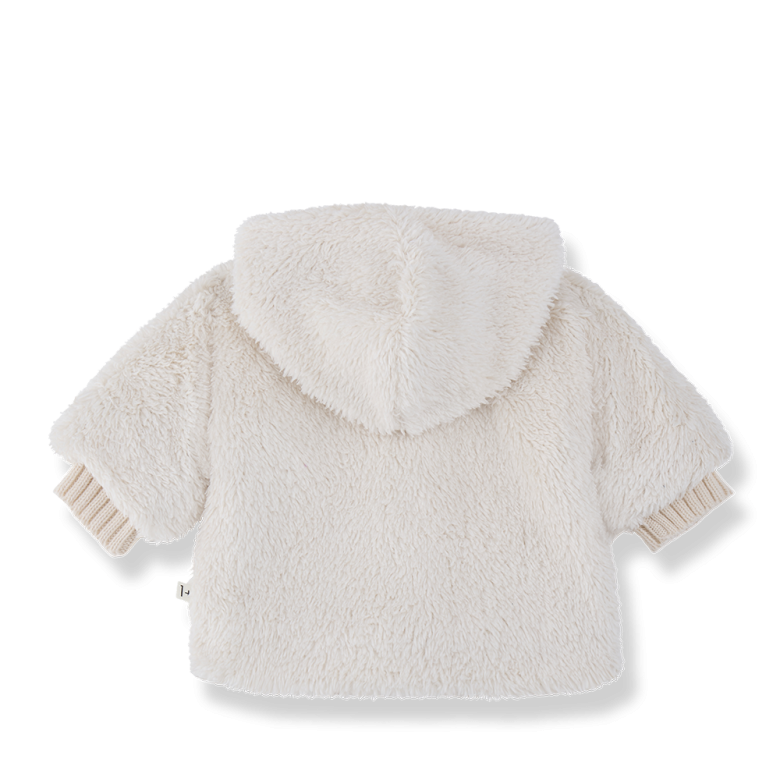 1+ in the family - gourdon - soft furry jacket - ecru