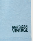 American Vintage - pojy shorts - blue ciel