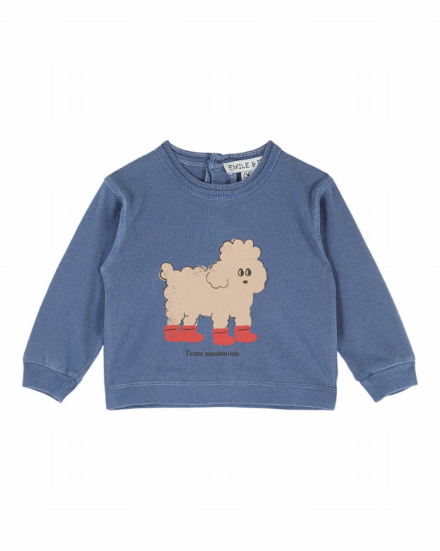Emile et Ida - poodle t-shirt - ocean
