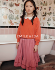 Emile et Ida - pigment sweatshirt - griotte