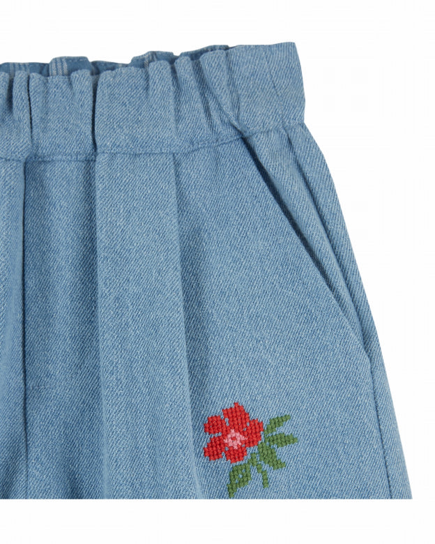 Emile et Ida - genouillere denim torusers - blue