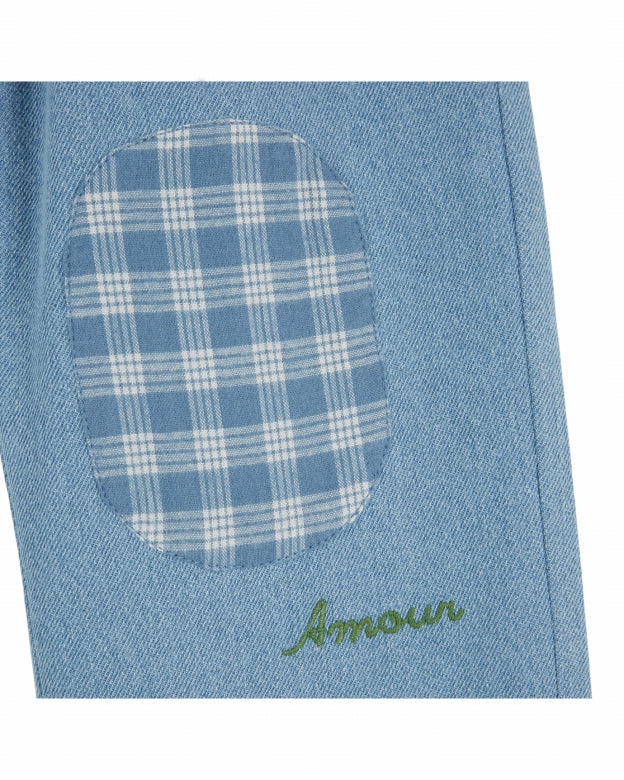 Emile et Ida - genouillere denim torusers - blue