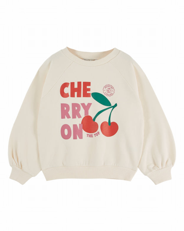 Emile et Ida - cherry sweatshirt - ecru