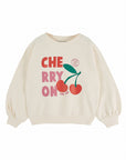 Emile et Ida - cherry sweatshirt - ecru