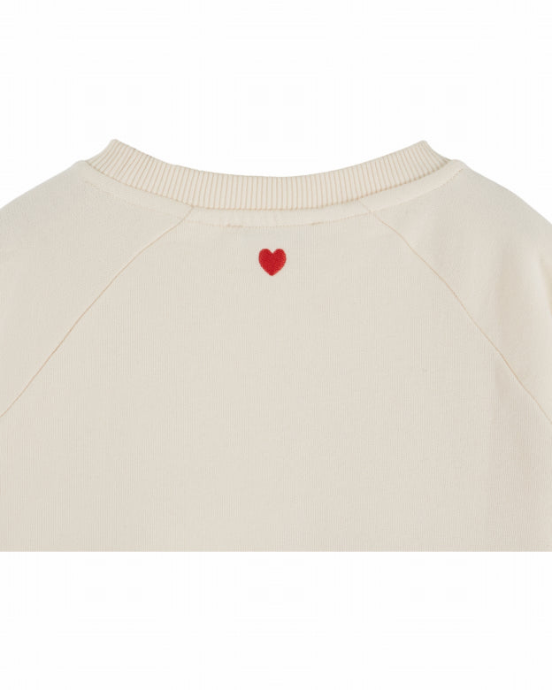 Emile et Ida - cherry sweatshirt - ecru