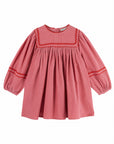 Emile et Ida - velours dress - framboise