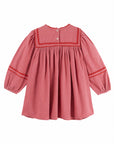 Emile et Ida - velours dress - framboise