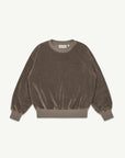 Main Story - bubble velours sweatshirt - roast