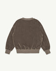 Main Story - bubble velours sweatshirt - roast
