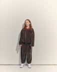 Main Story - bubble velours sweatshirt - roast