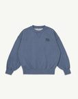 Main Story - crew fleece sweatshirt - blue melange