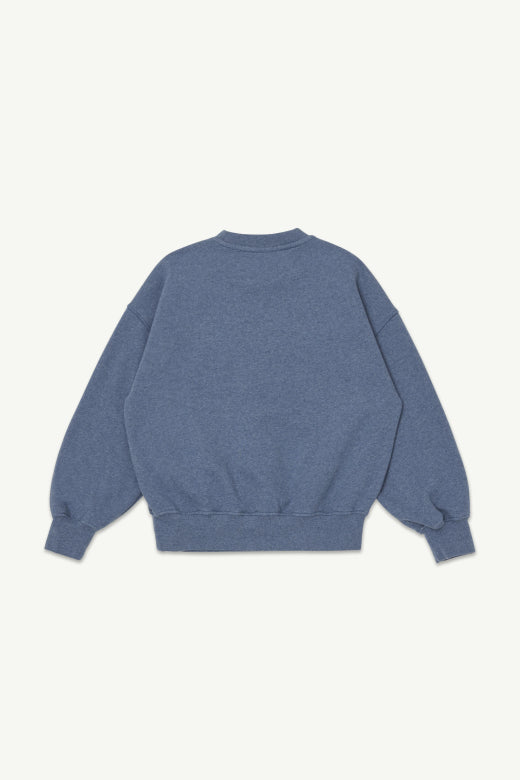 Main Story - crew fleece sweatshirt - blue melange