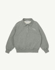 Main Story - polo fleece sweatshirt - grey melange