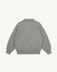 Main Story - polo fleece sweatshirt - grey melange
