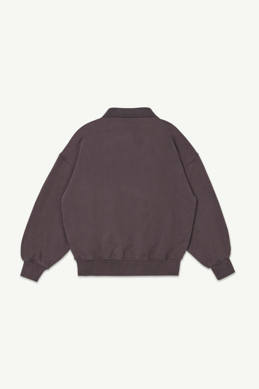 Main Story - polo fleece sweatshirt - dark cherry
