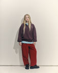 Main Story - polo fleece sweatshirt - dark cherry