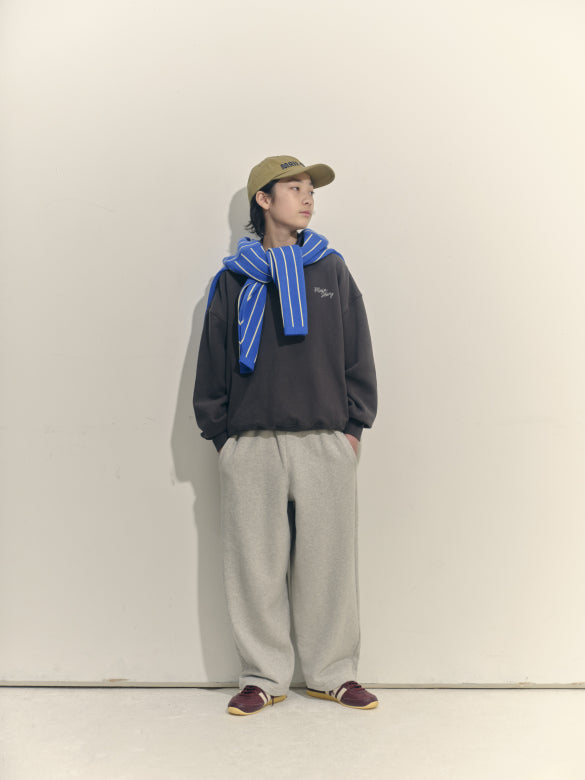 Main Story - crew fleece sweatshirt - peat