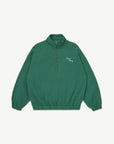 Main Story - half zip funnel sweatshirt - evergreen