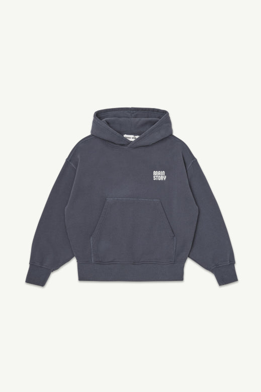 Main Story - hooded fleece sweatshirt - graphite