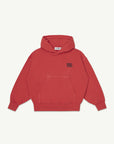 Main Story - hooded fleece sweatshirt - red clay