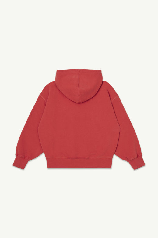 Main Story - hooded fleece sweatshirt - red clay