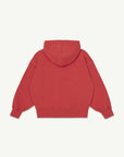 Main Story - hooded fleece sweatshirt - red clay