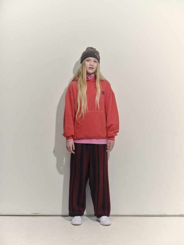 Main Story - hooded fleece sweatshirt - red clay