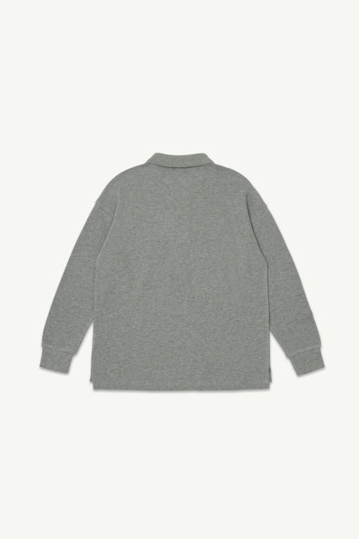 Main Story - polo top - grey melange