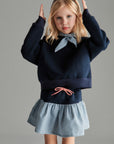 Mipounet - florence fleece sweatshirt - blue