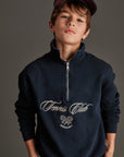 Mipounet - juliette fleece sweatshirt - blue