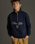 Mipounet - juliette fleece sweatshirt - blue