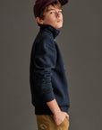 Mipounet - juliette fleece sweatshirt - blue