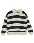 Mipounet - piero sweatshirt - ecru/blue