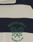 Mipounet - piero sweatshirt - ecru/blue