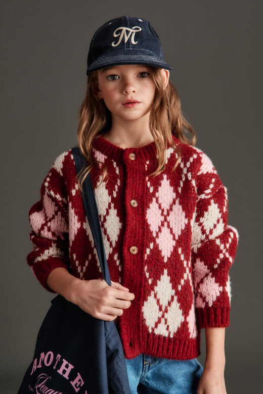 Mipounet - Dina knit cardigan - aubergine
