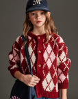 Mipounet - Dina knit cardigan - aubergine