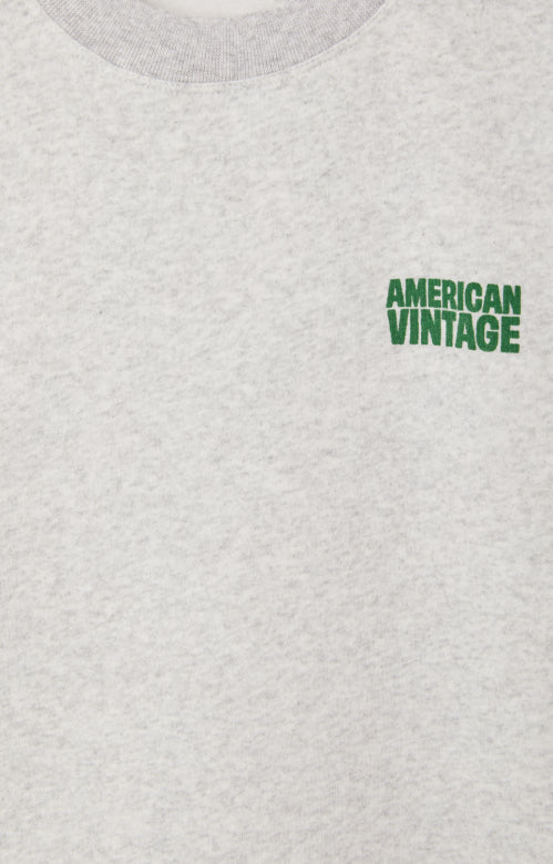 American Vintage - baptown sweatshirt - grey melange