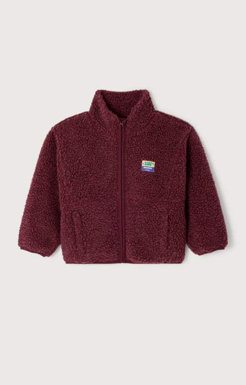 American Vintage - hoktown teddy jacket - bordeaux