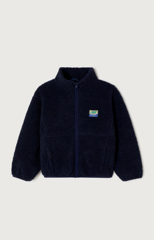 American Vintage - hoktown teddy jacket - navy
